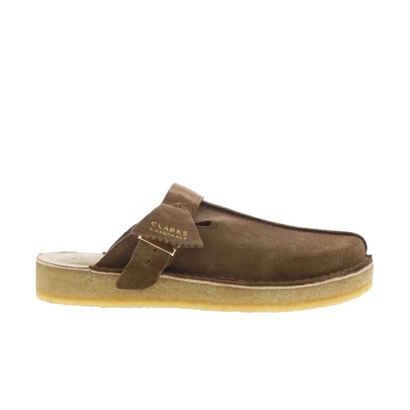 Clarks Men's Tan Suede Slip-On Loafers - Picture 1 of 4